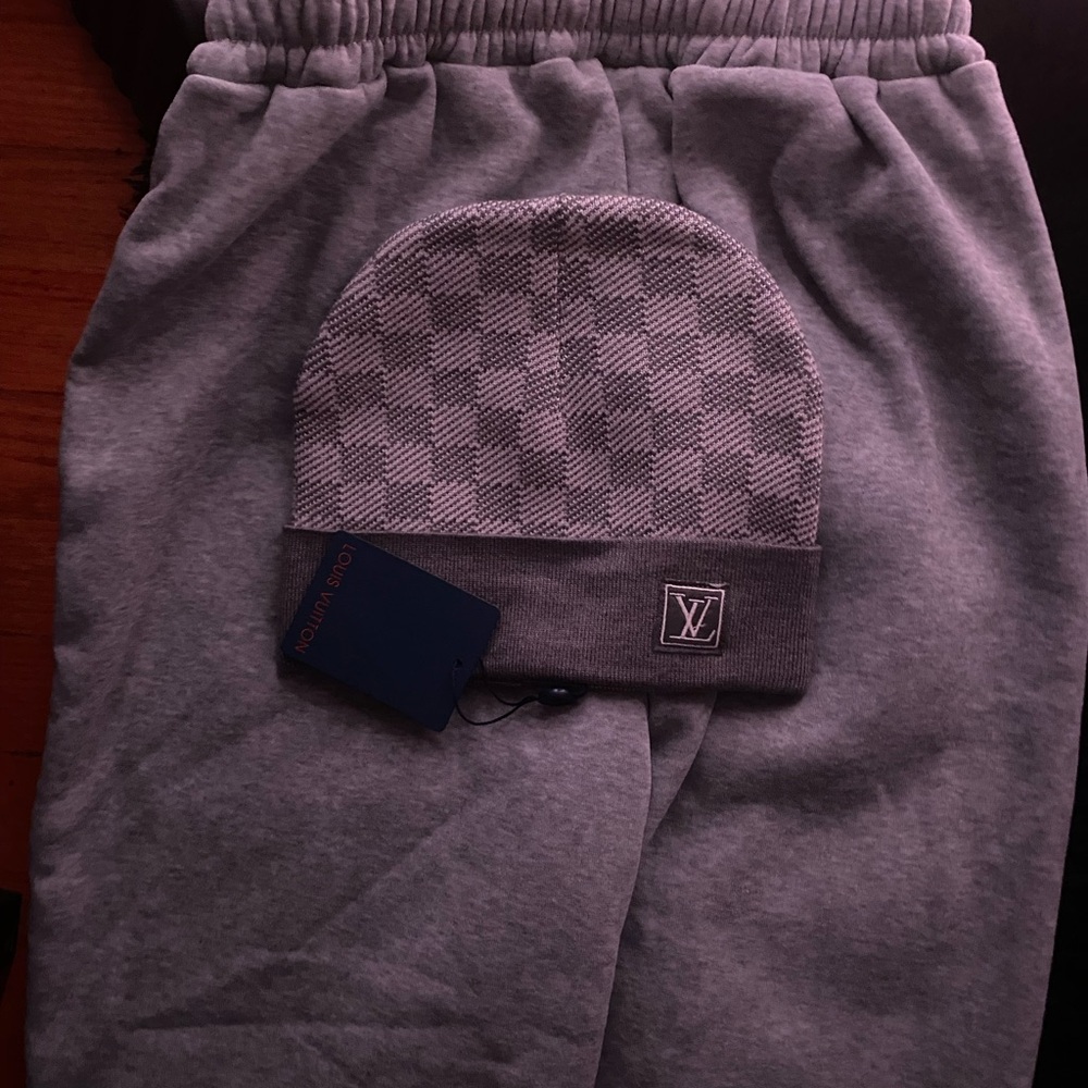 Louis Vuitton Brown Knit Beanie